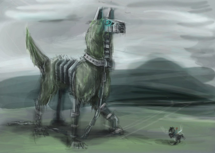 Naughty Dog Artist Draws Shadow of the Colossus Artwork