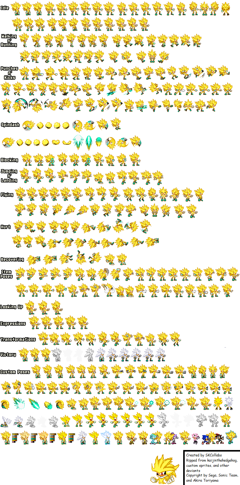 Super Silver Rage sprites by SKCollabs on DeviantArt