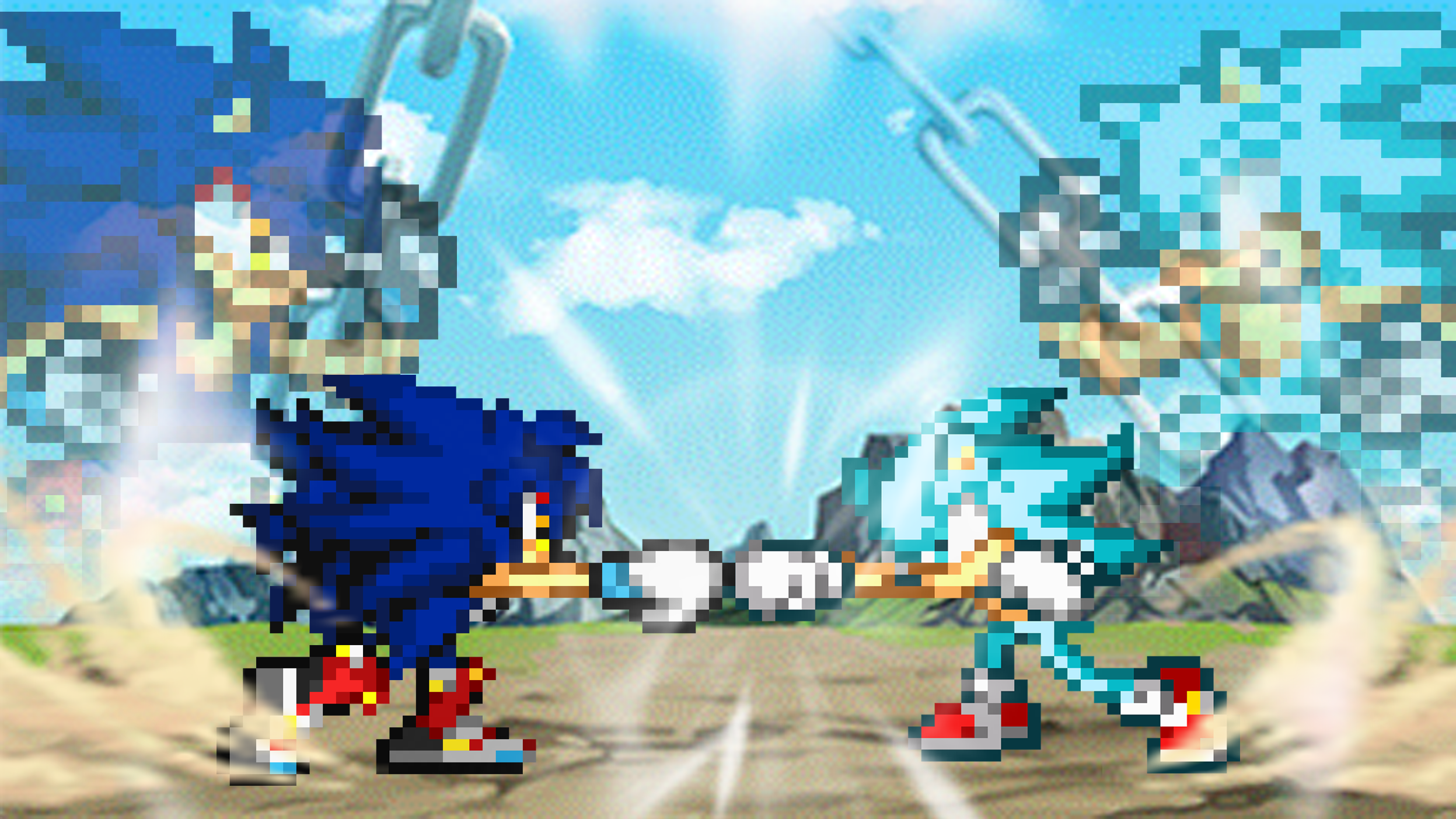 Super Sonic 2 vs Hyper Sonic by ChaoticPrince7 on DeviantArt