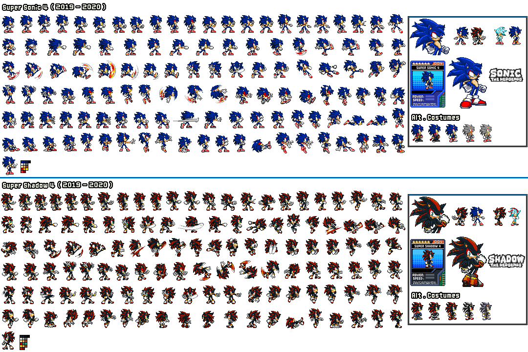 Dark Hyper Sonic sprites (UPDATED) by multiadventures984 on DeviantArt