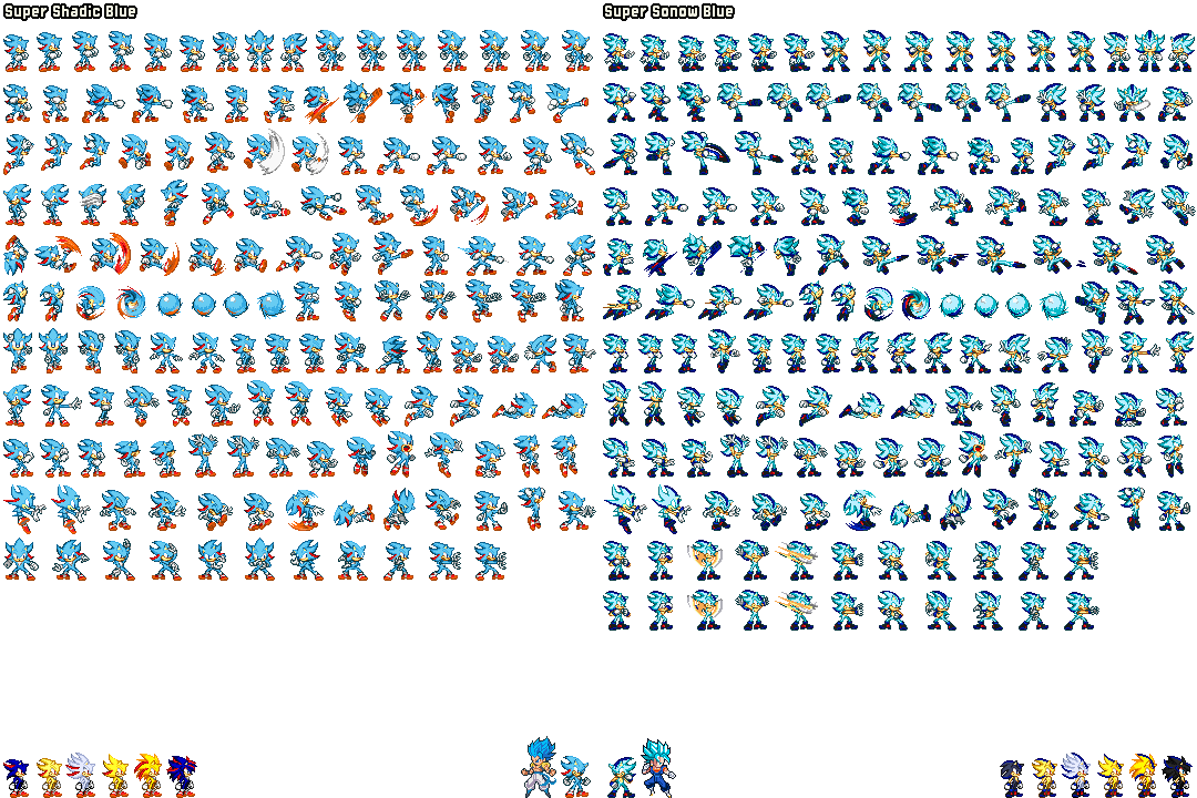 Shadic Blue and Sonow Blue Sprite Preview by SKCollabs on DeviantArt