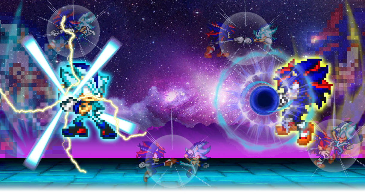 Request: Super Sonow Blue vs. Super Shadic 4 by SKCollabs on DeviantArt
