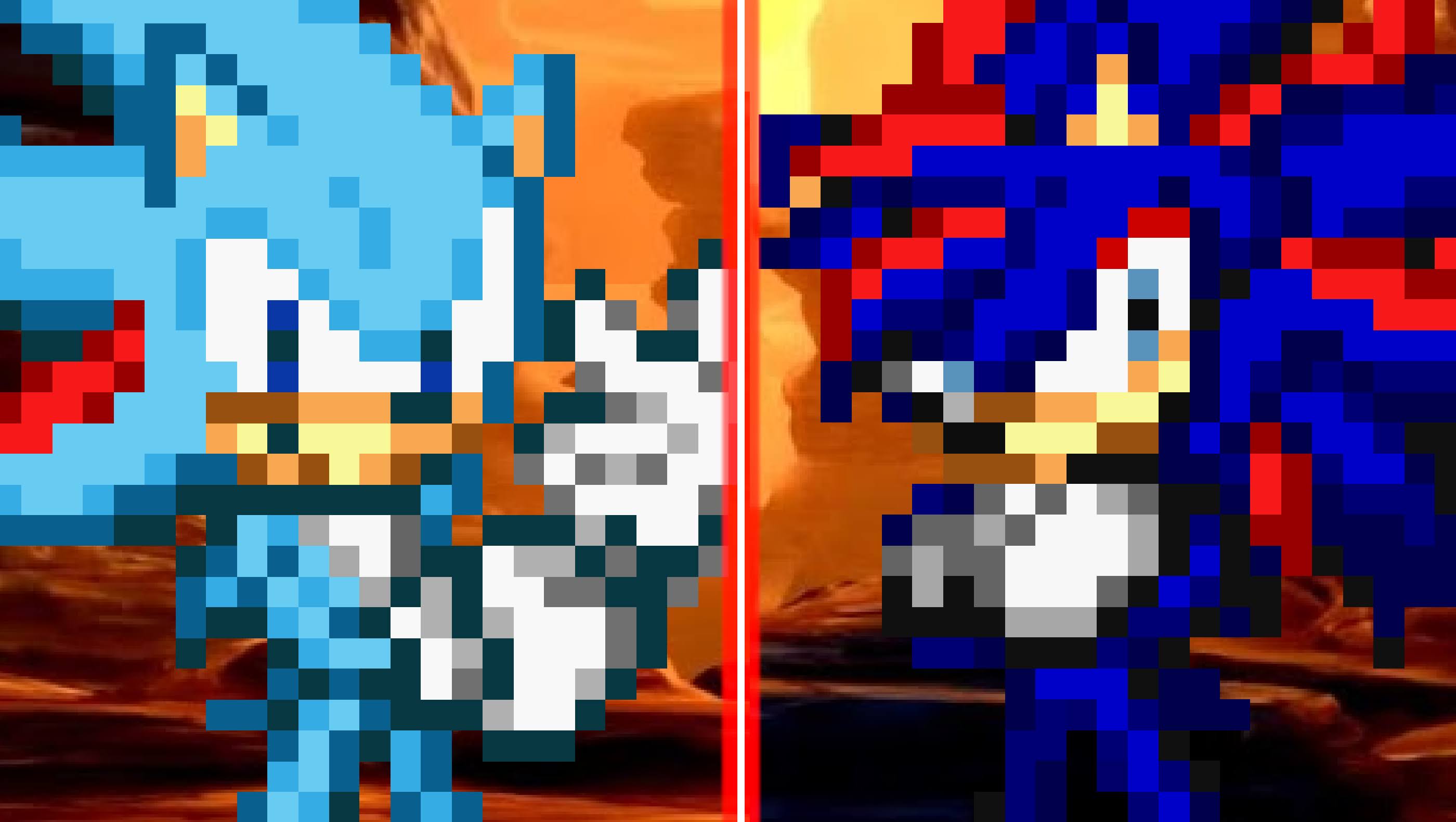 Super Shadic Blue vs. Super Shadic 4 by SKCollabs on DeviantArt
