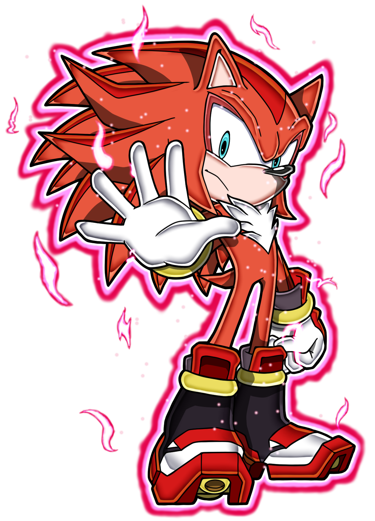 What if: Sonic and Shadow Fused, Sonow. by Nibroc-Rock on DeviantArt