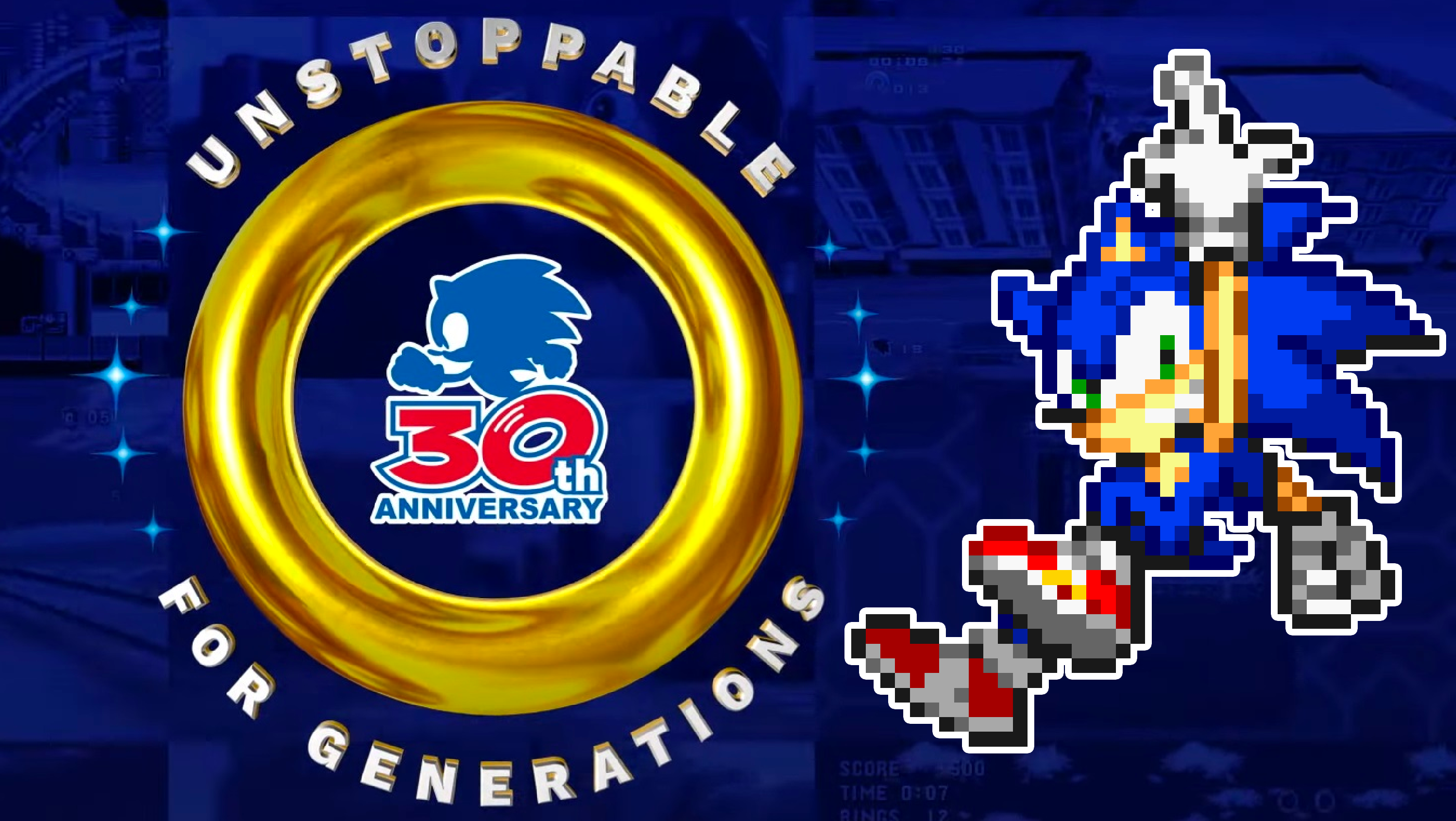 Classic Sonic: Sonic 30th (1991) by SKCollabs on DeviantArt