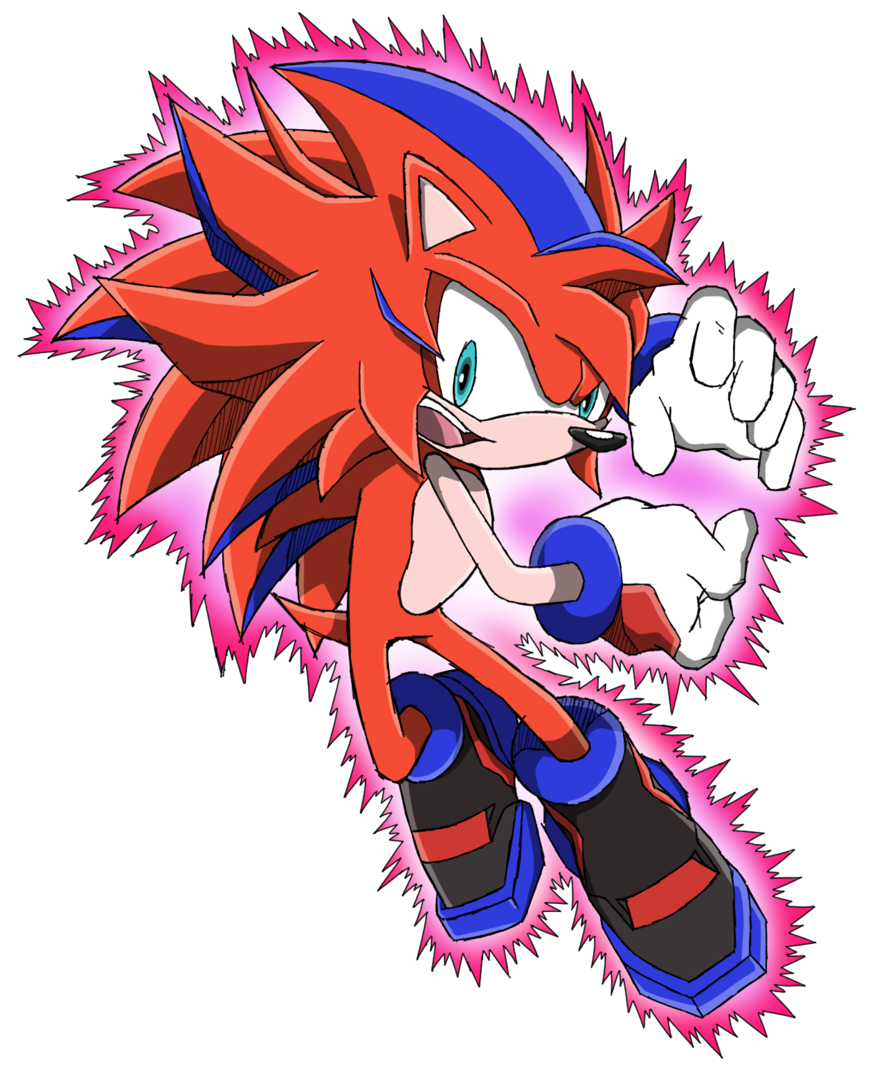 What if: Sonic and Shadow Fused, Sonow. by Nibroc-Rock on DeviantArt