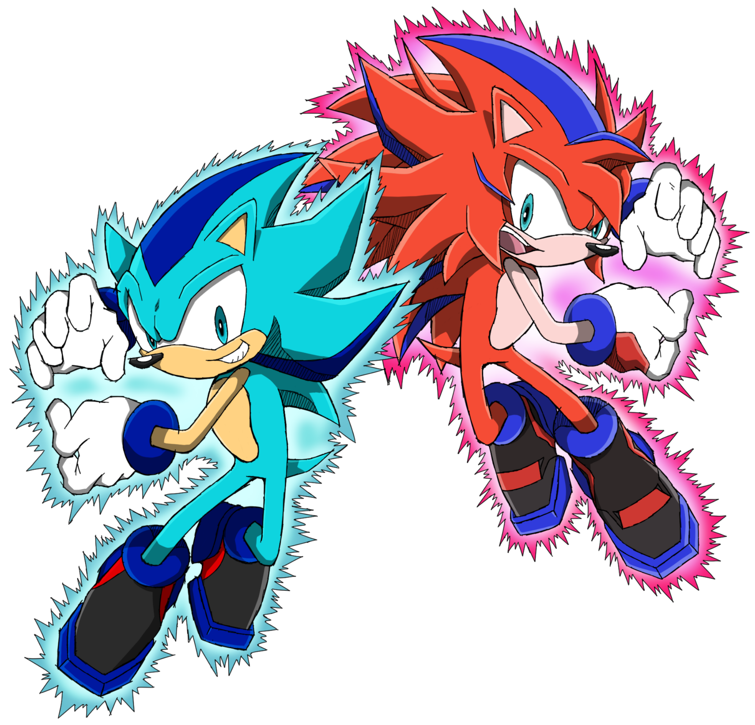 Sonic X (Sonic Super Sonic vs Shadow Super Shadow) by 9029561 on DeviantArt