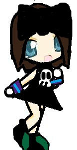 {MY FRIEND KAYLA CHARACTER IN ANIME CHIBI FORM}