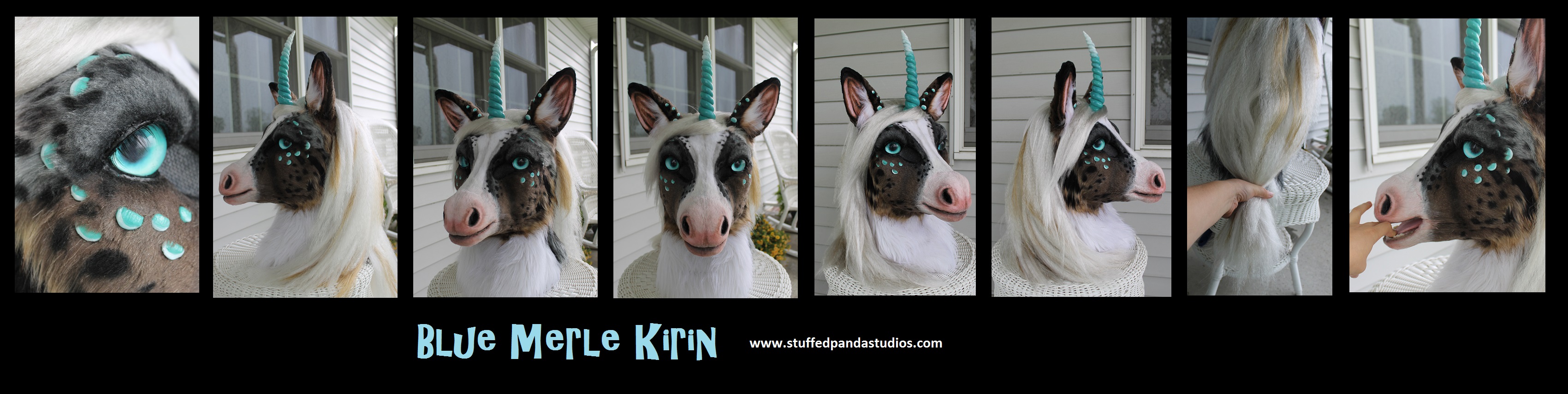 Blue Merle Kirin (corgi/unicorn/koi)