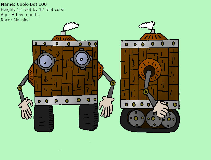 Cook Bots Master Cook-Bot 100 Character ref by TheSirenLord on DeviantArt