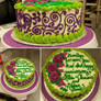 Purple and Green Cake