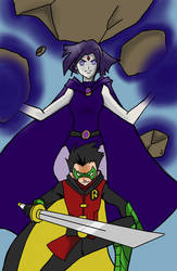 Robin (Damian) X Raven