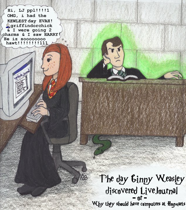 Ginny Weasley discovers LJ