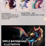 Commission price sheet 2019 (closed)