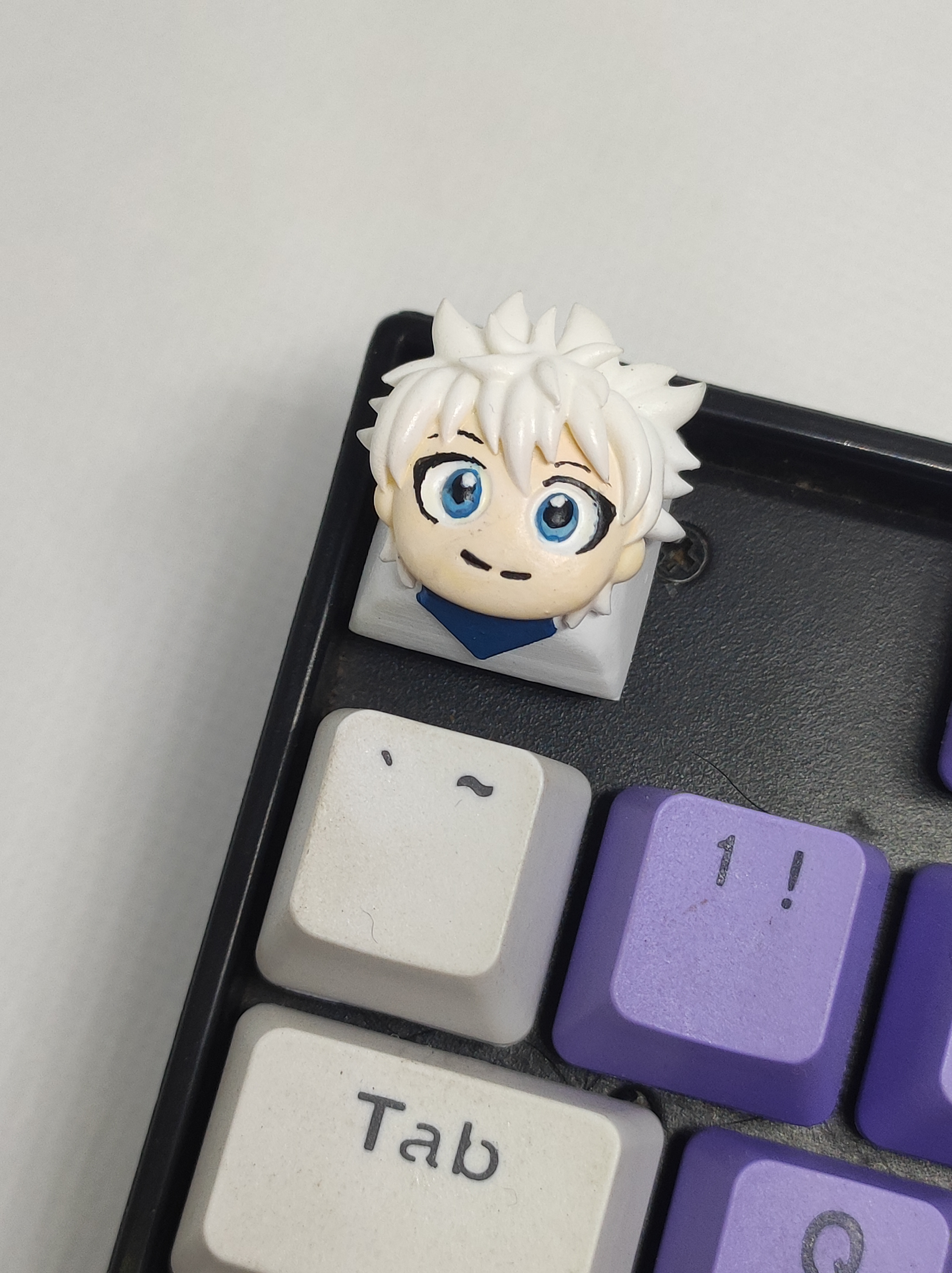 Killua Keycap by natiwiart on DeviantArt