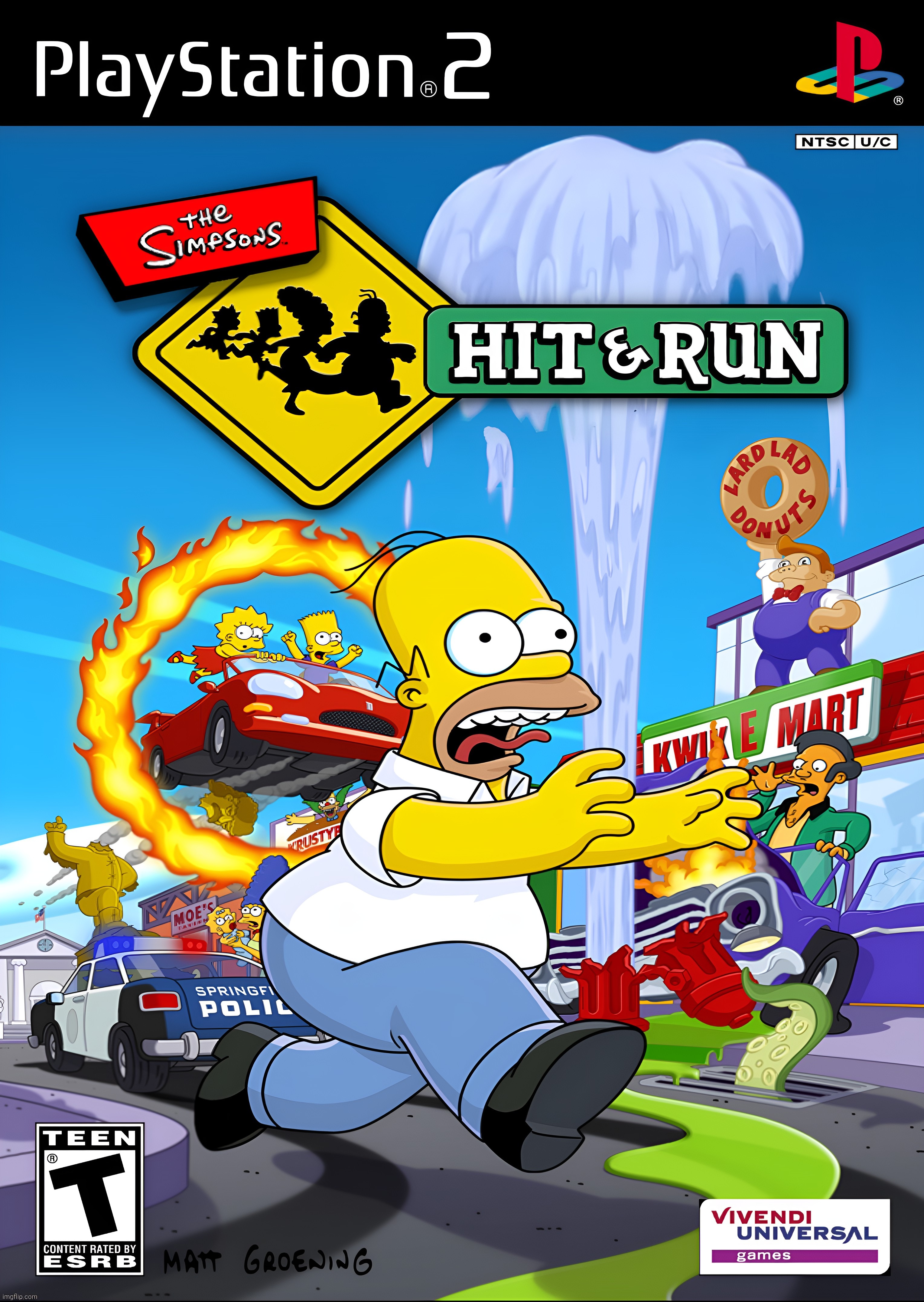 Simpson Http2 The Simpsons Hit and Run PS2 Cover by ArchSys6 on DeviantArt