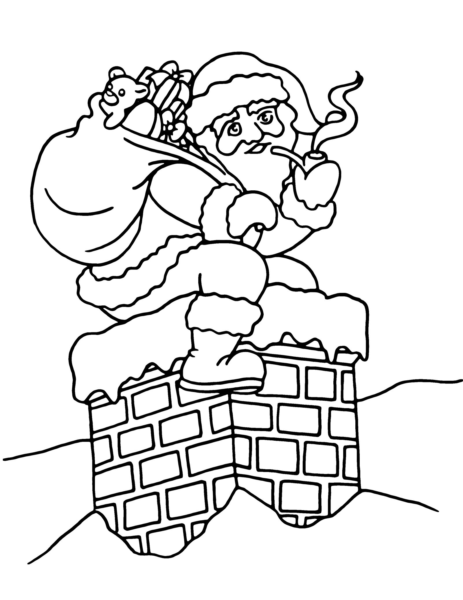 Santa Coloring Page by CetivaRose on DeviantArt