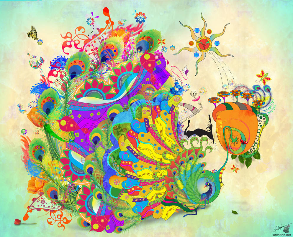 The Peacock Dance by archanN
