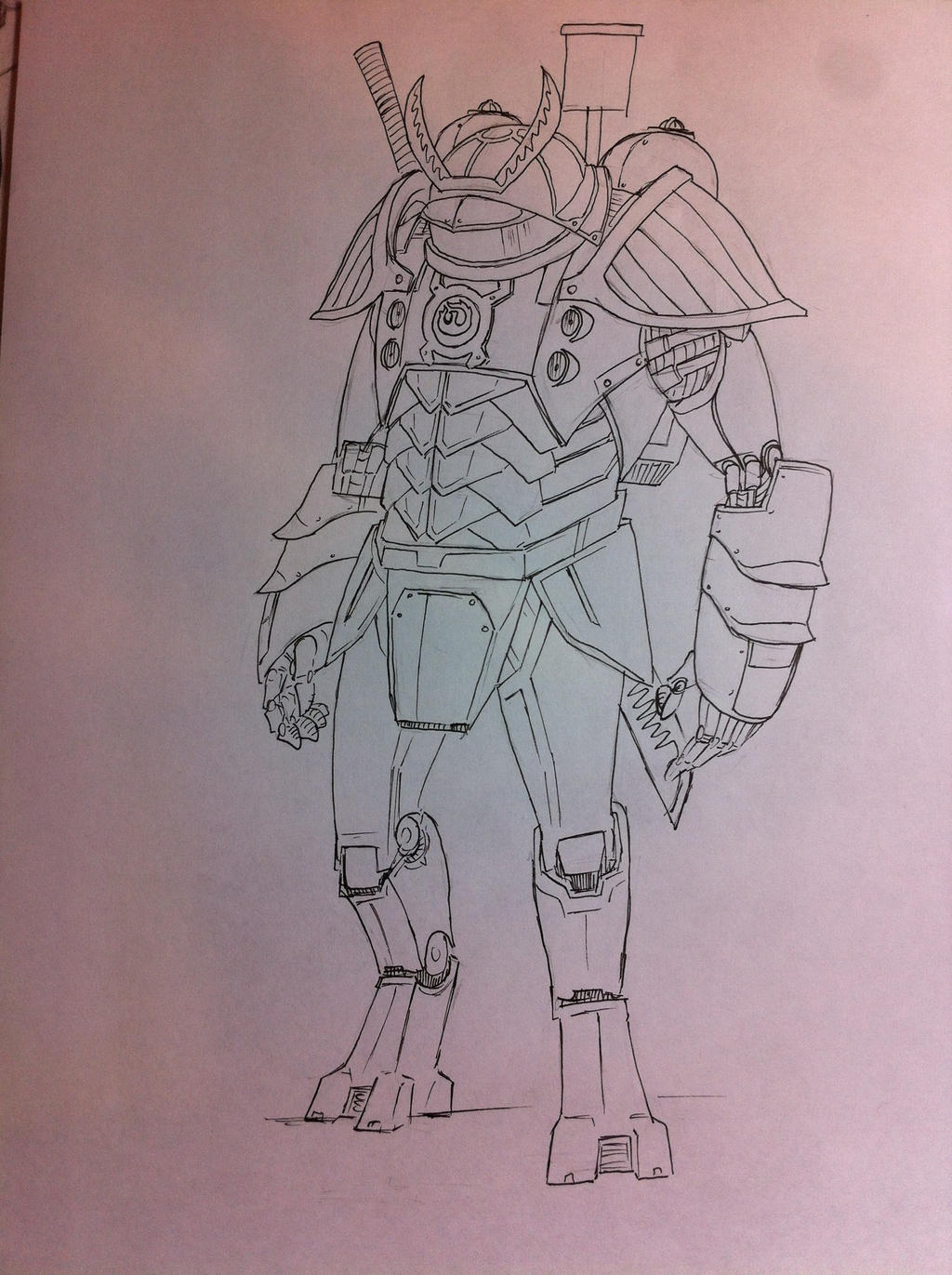 Samurai Mech Front Rear Samurai Mech by joshuad17 on DeviantArt