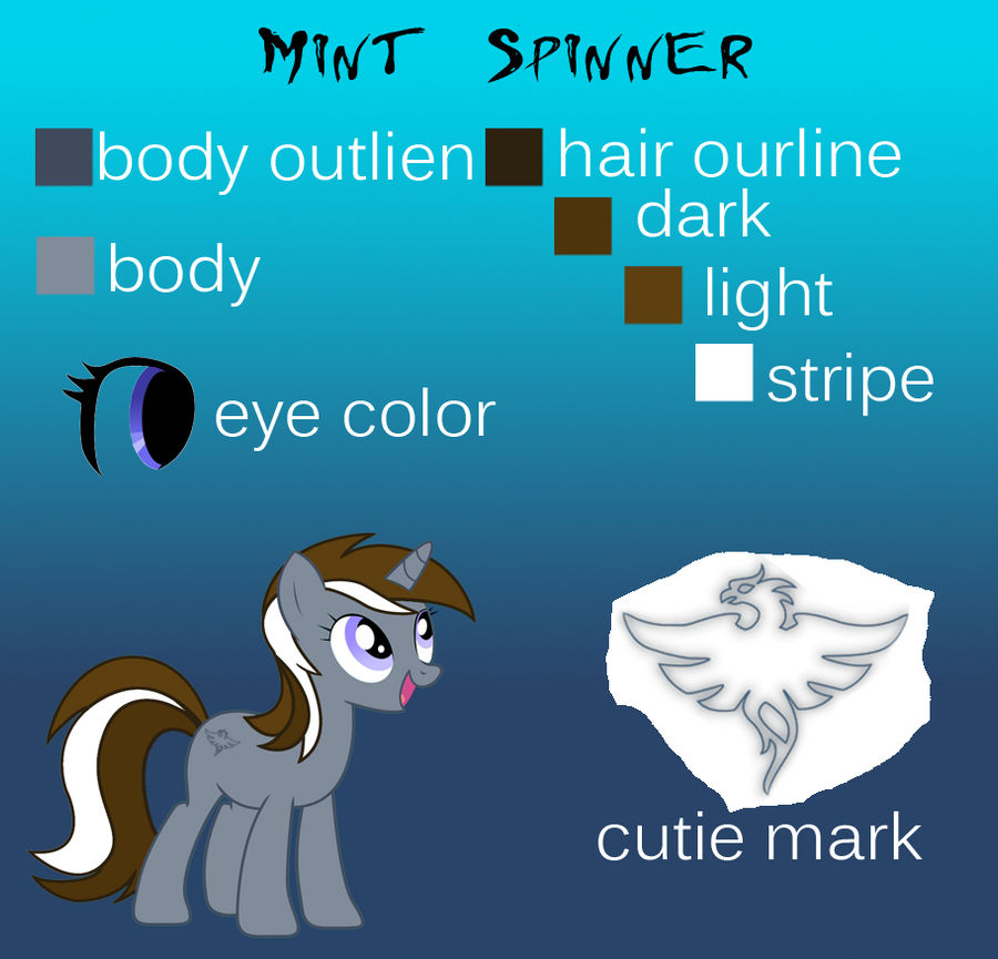My OC's color scheme by Mint-Spinner on DeviantArt