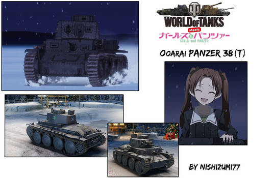 Girls und Panzer Turtle team Panzer 38(t) for WoT