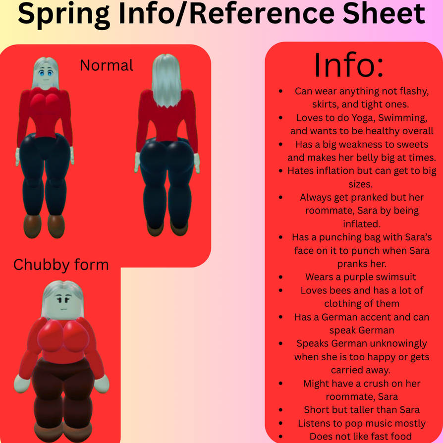 Person Spring Reference Spring Info/Reference Sheet by CooferChoke on DeviantArt