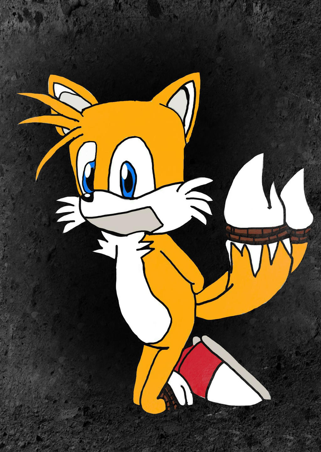 Tails in distress (Colored Version) by TailsModernStyle on DeviantArt