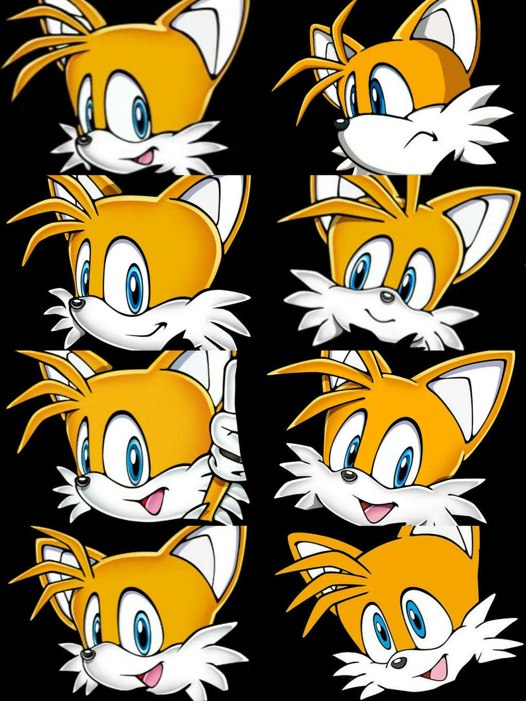 Tails And Sonic Movie Poses (by Felix_ndl) by TailsModernStyle on