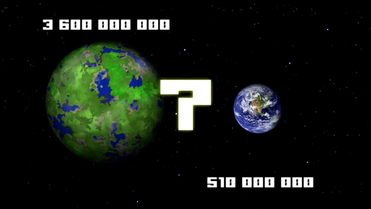Minecraft planet versus earth. by WorldOfPeter12 on DeviantArt