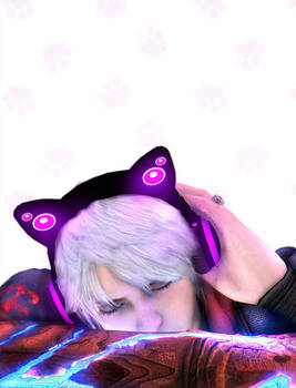 Nero-Neko Headphones