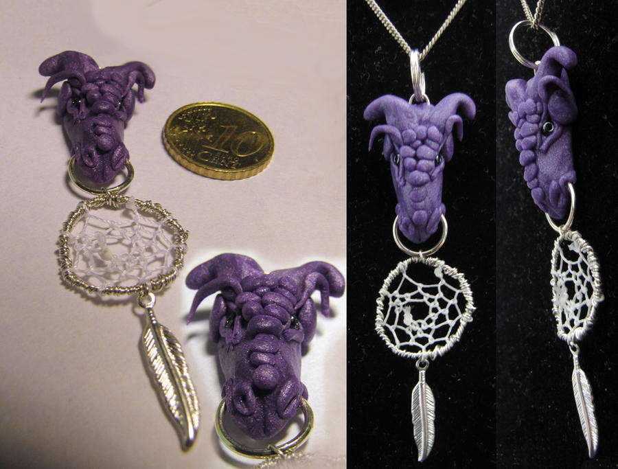 Purple Dragon pendant