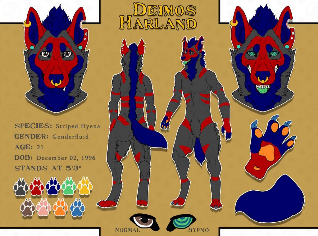 Commissions: Deimos Harland - reference by SaQe