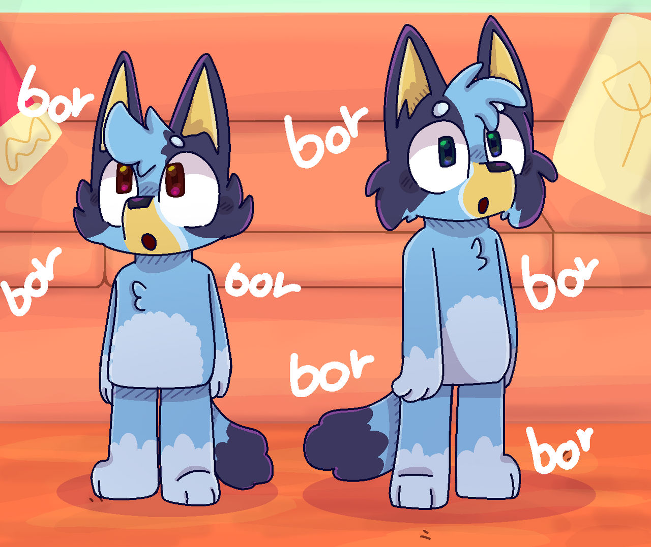 Bluey Mini Icon Bluey and mini bluey by salydraw21 on DeviantArt