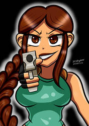 Digital Doodle - Lara Croft!