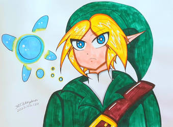 Traditional Doodle - Link and Navi!