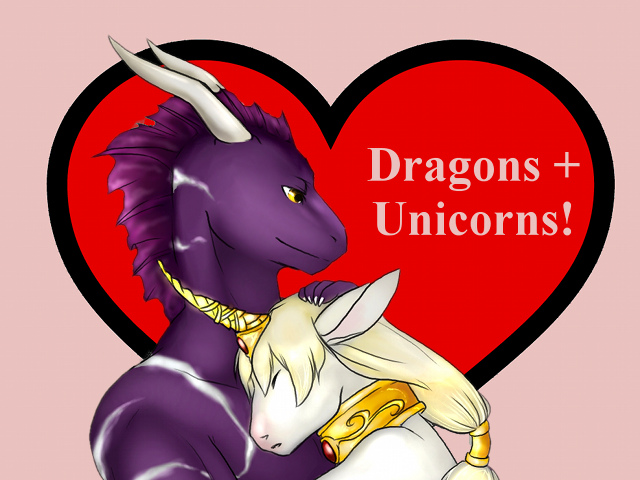 Dragons and Unicorns Valentine