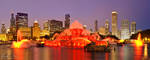 Chicago, Buckingham Fountain by Nightline