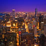 Chicago skyline at night v2