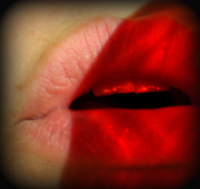 my lips, they burn with red