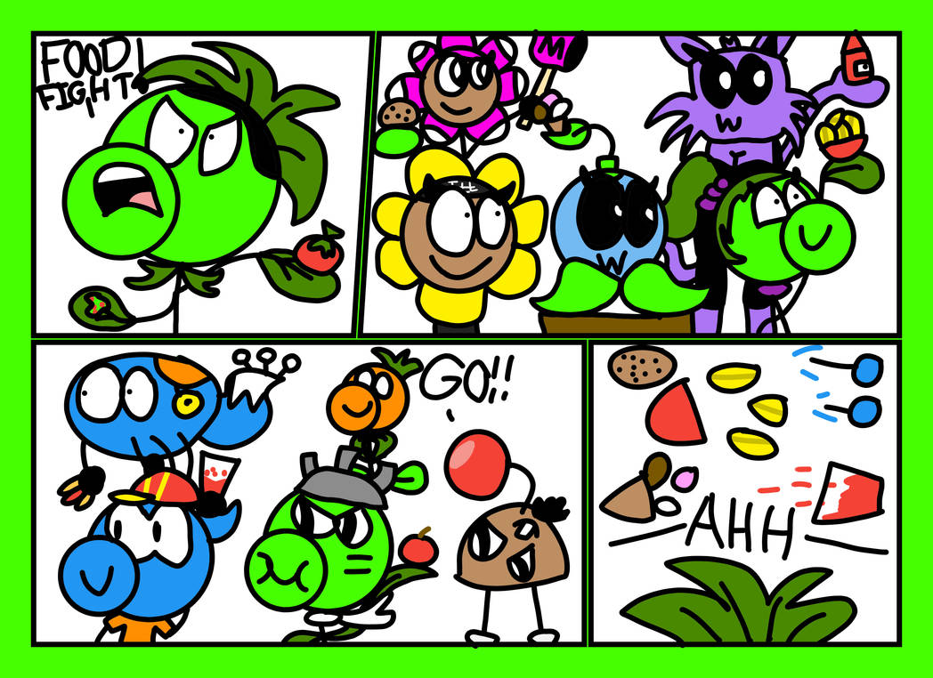 FOOD FIGHT by StripeOfficialArt on DeviantArt