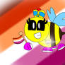 Elizabeth (My Pet Bee) And Her Lesbian Pride Flag