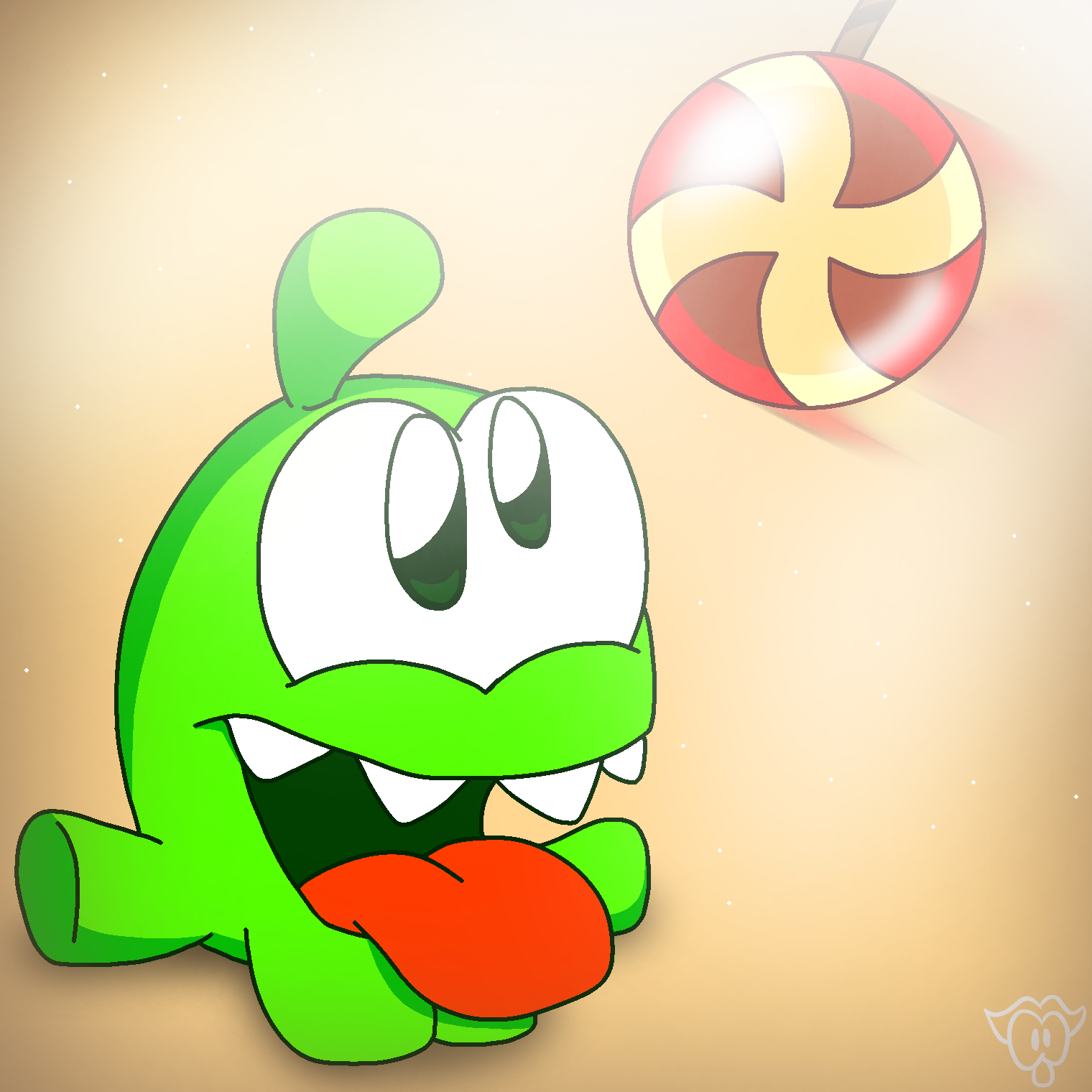 Om Nom! (Cut The Rope) by StripeOfficialArt on DeviantArt
