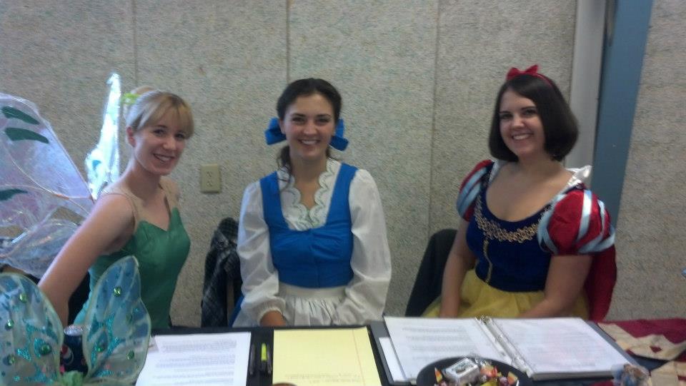 Tink, Belle, and Snow White