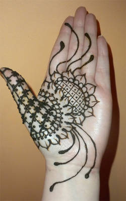 Sunflower Palm Henna