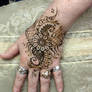 Henna Lacy Flower Hand