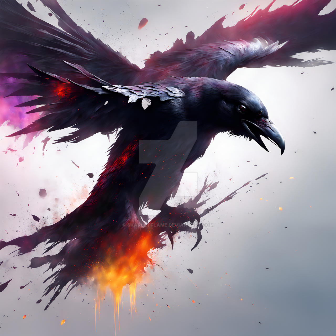 Ravenflame Raven by skarletflame on DeviantArt