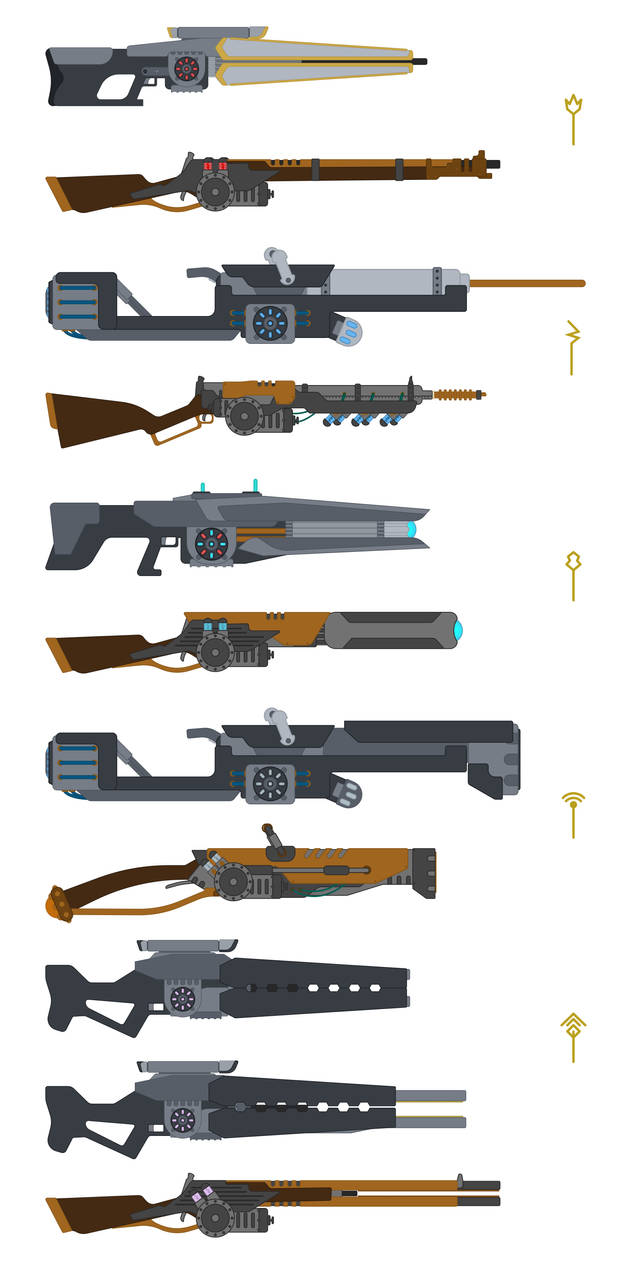Original and Recreated Spell rifles by Andy1134 on DeviantArt