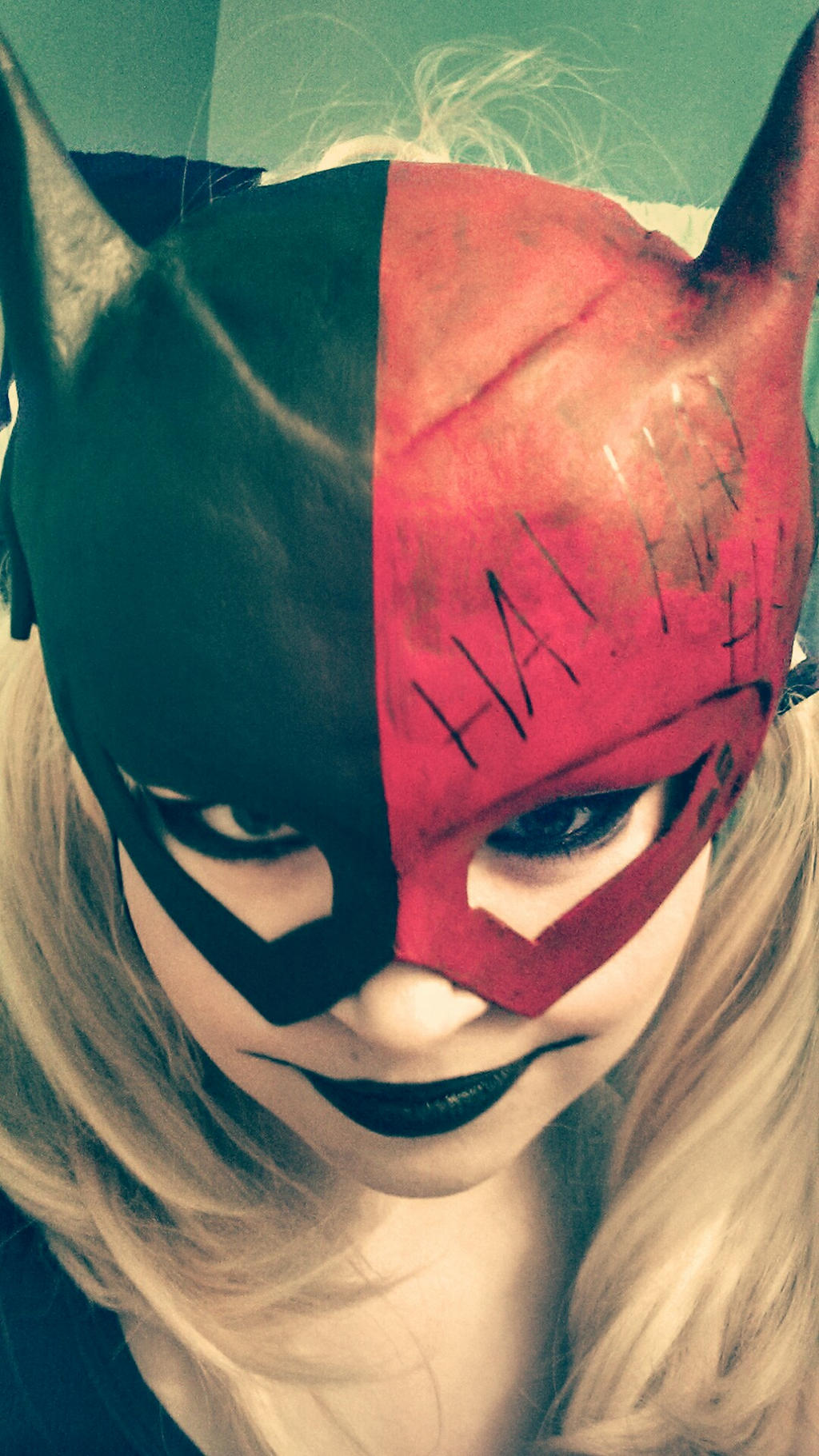 Stealing Batgirl's Costume? Naughty Harley!