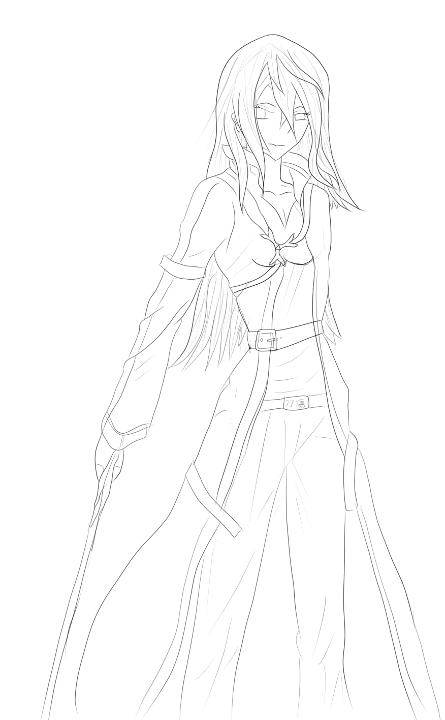 Kiritina (Dungeons and Dragons 3.5 OC) sketch