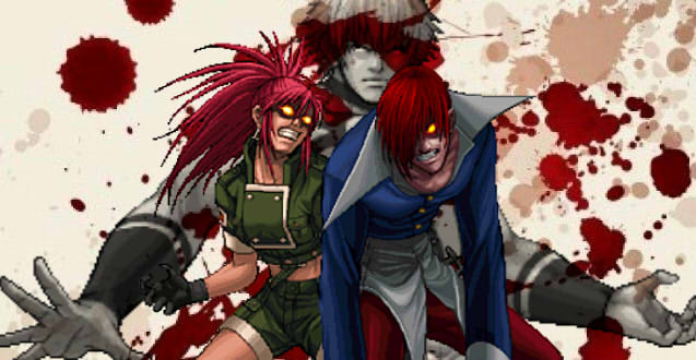 Orochi, anime, iori, iori yagami, kof, leona, snk, the king of